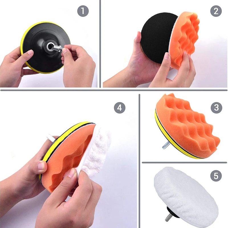 6pcs/8pcs/set Car Polishing Sp - Polish Pad Set Buffer avis et prix