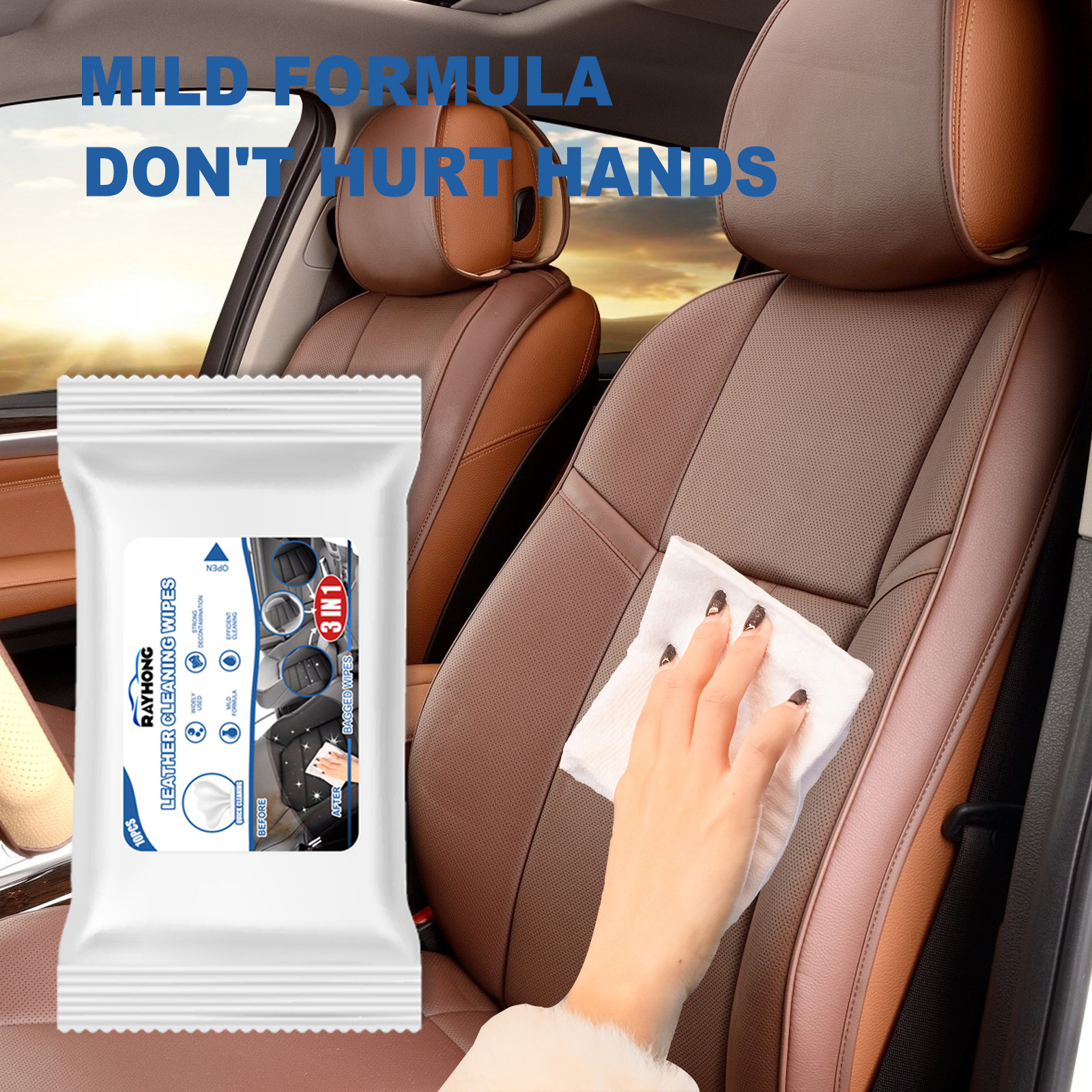Car Leather Cleaning Wipes, Se - Dirt Brush Interior avis et prix