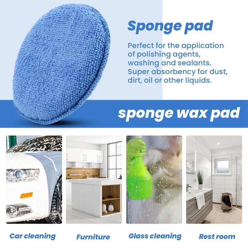 5Inch Microfiber Wax Applicato - Wax Applicator Pad avis et prix
