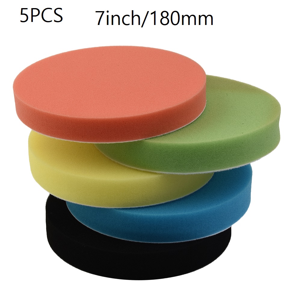 5 Pcs Sponge Polishing Pad 7In - Polish Pad Set Buffer avis et prix
