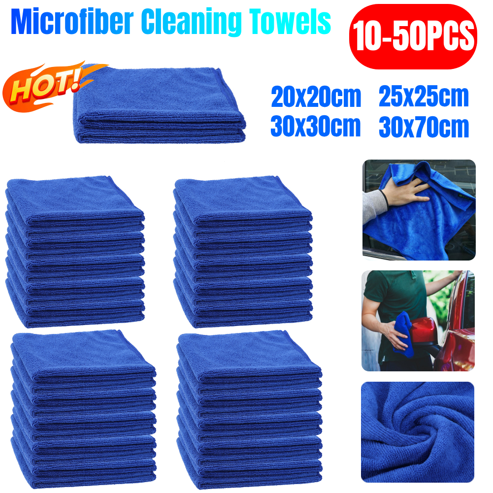 10-50PCS Microfiber Cleaning T - Microfiber Towel Detailing avis et prix