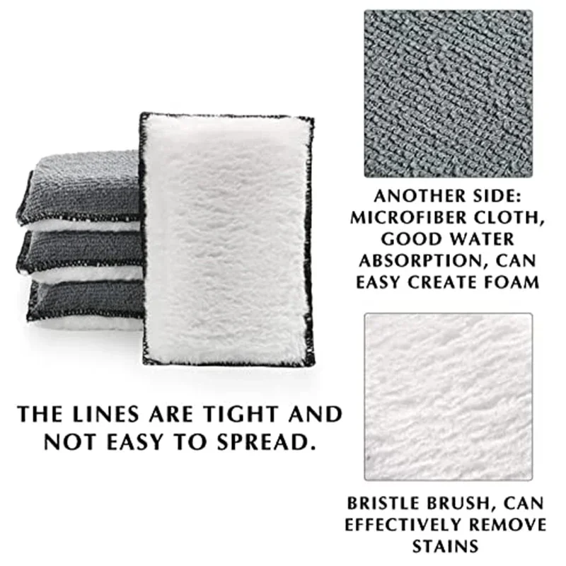 10Pcs Soft Double-Side Microfi - Leather Cleaner Interior avis et prix
