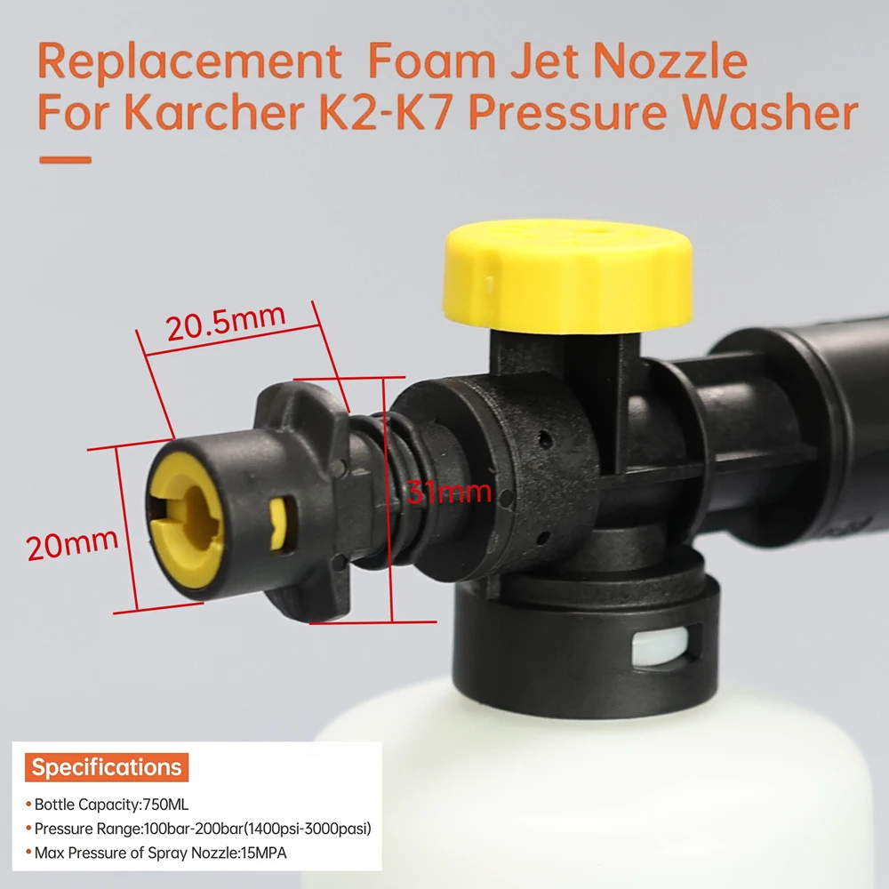 Foam Cannon for Karcher K2 K3  - Pressure Washer Foam Gun avis et prix