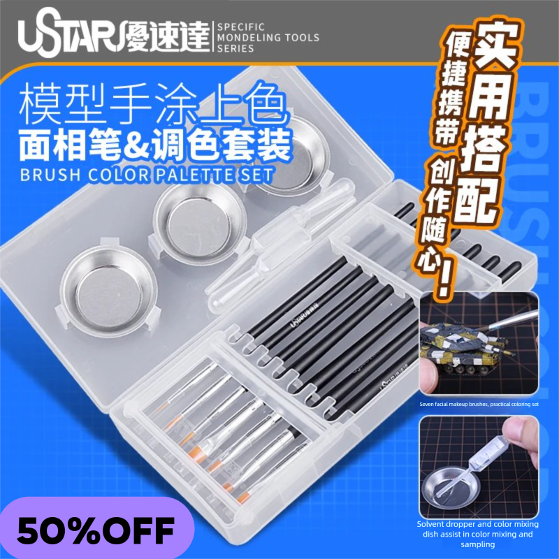 USTAR Painting Brush & Palette - Detailing Brush Set avis et prix