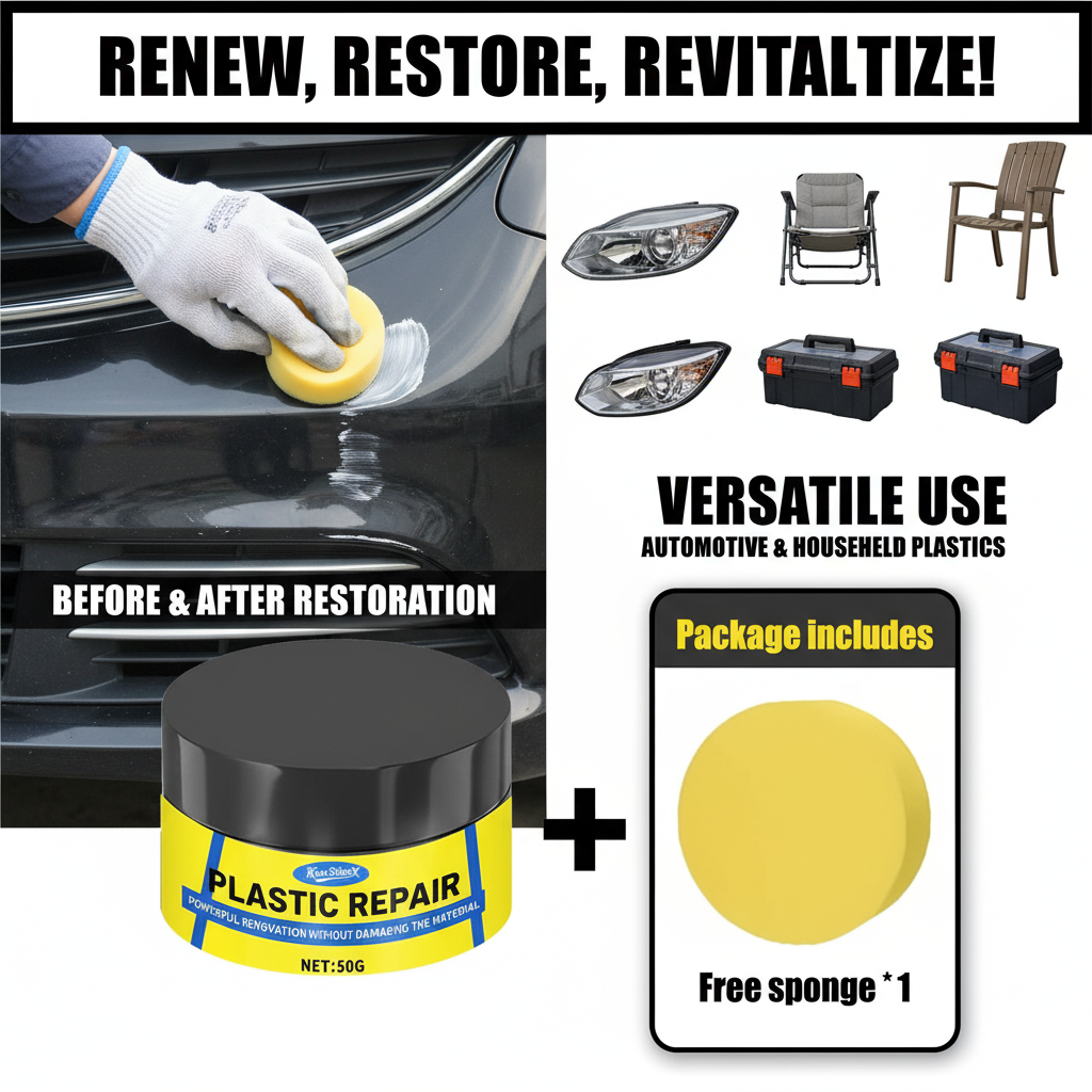 Car Plastic Restorer Paste UV  - Trim Restorer Plastic avis et prix