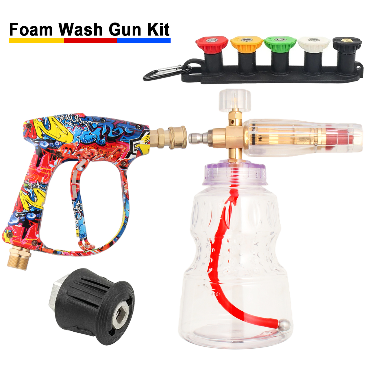 Vibrant Painted Spray Gun + Al - Foam Cannon Car Wash avis et prix