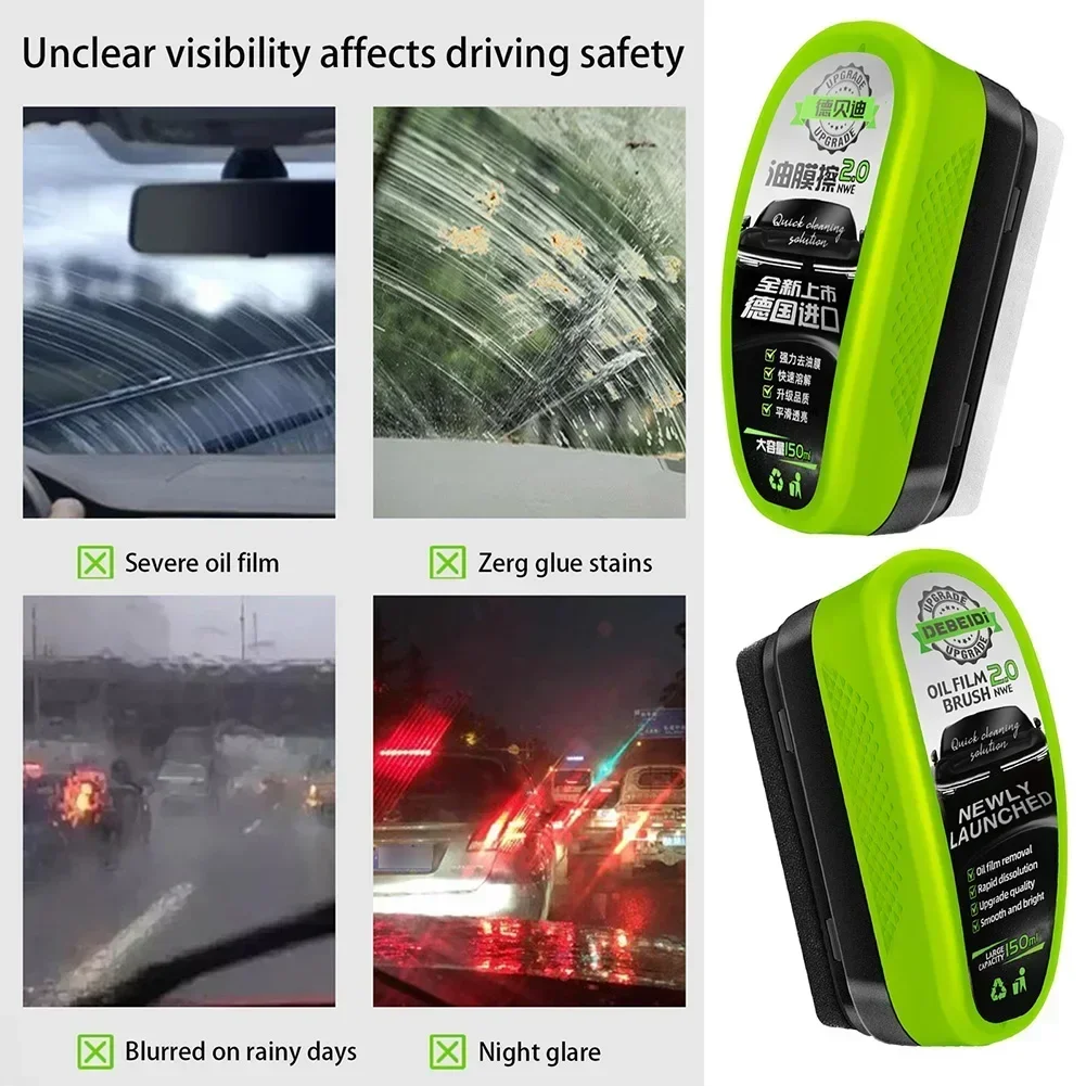 Car Glass Oil Film Remover Aut - Car Cleaning Brush avis et prix