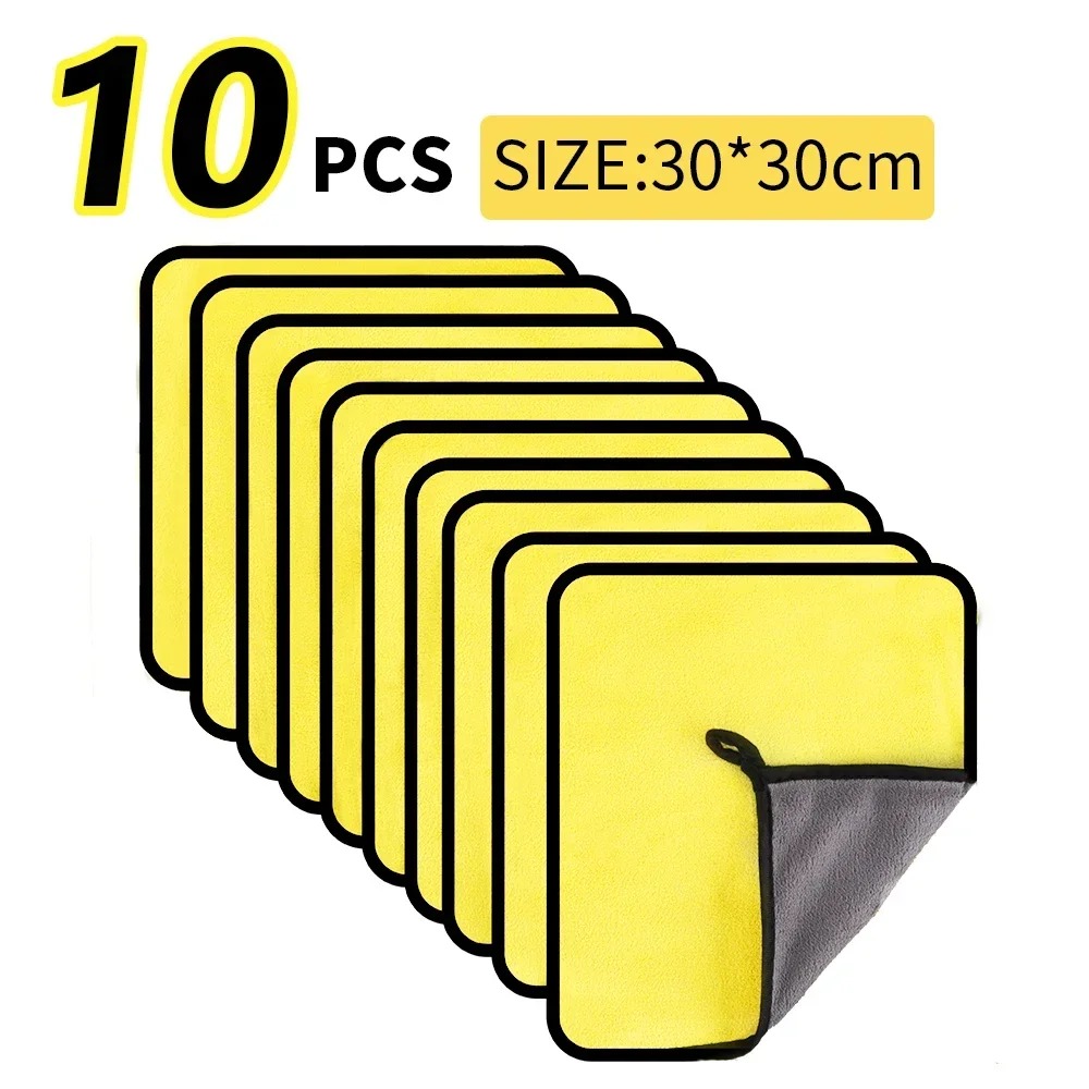 5/10pcs Microfiber Wash Towel  - Microfiber Towel Detailing avis et prix