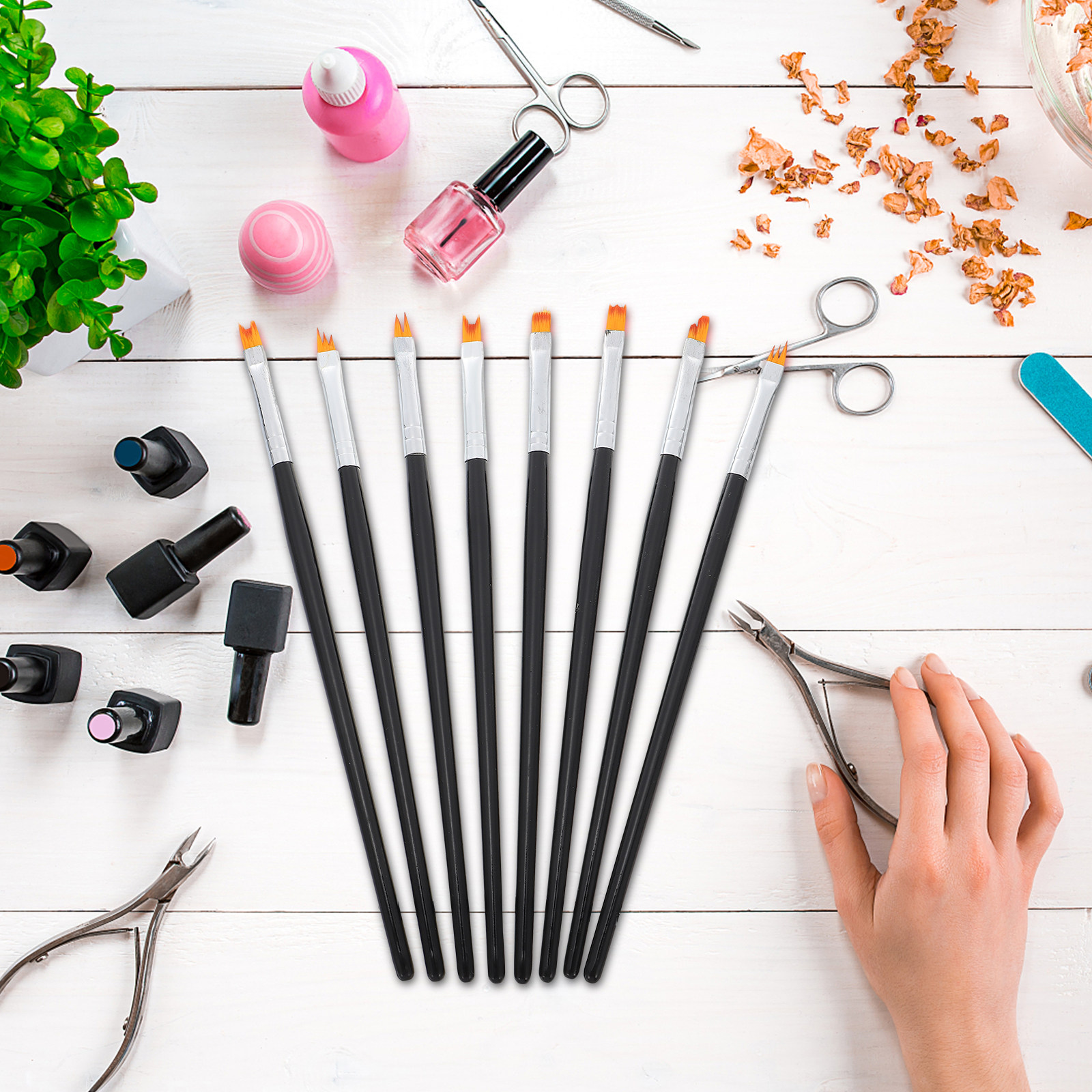 8Pcs Nail Brush Set Flower Des - Detailing Brush Set avis et prix