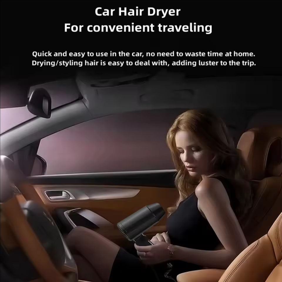 Portable 12V Folding Car Hair  - Dryer Car Blower avis et prix