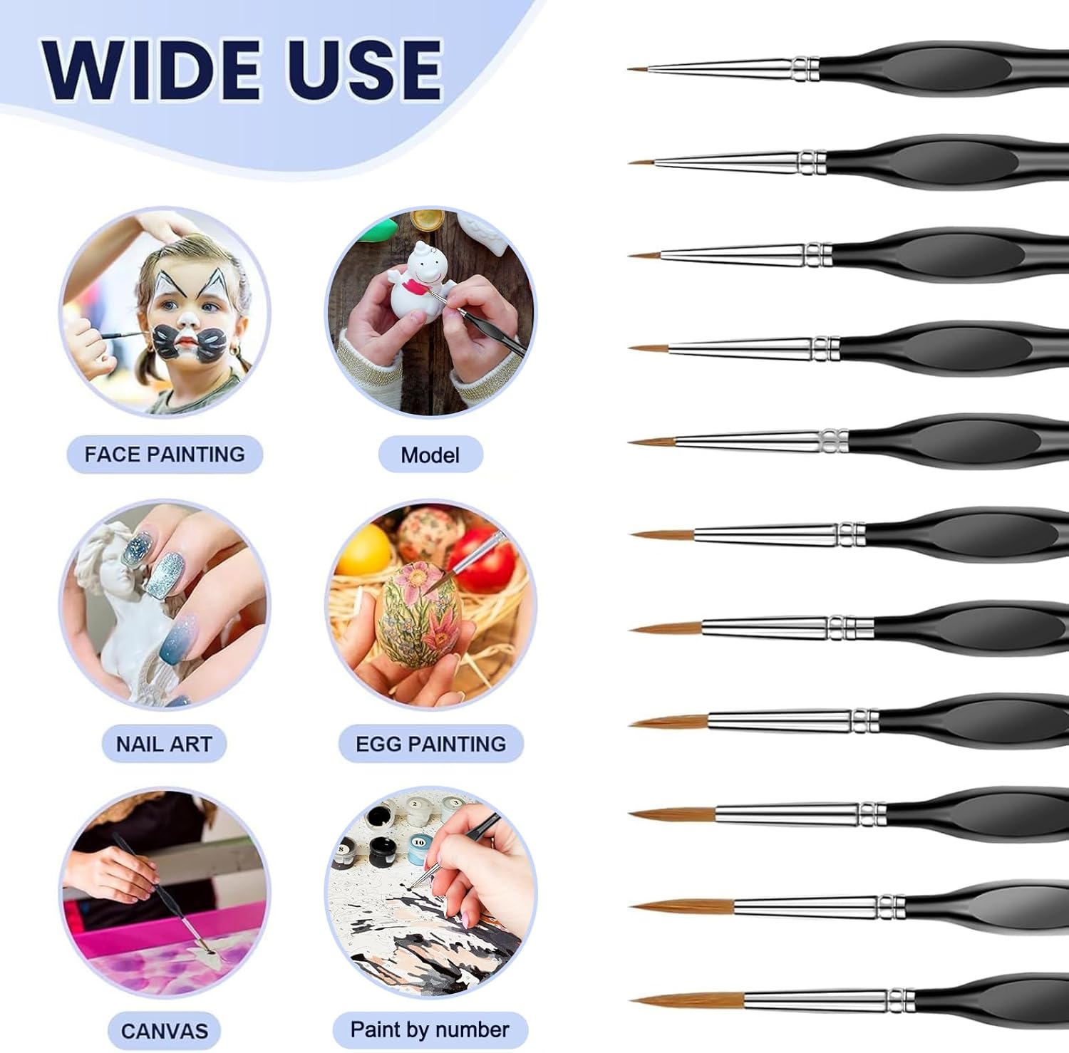 11 Pcs Detail Paint Brushes Se - Detailing Brush Set avis et prix