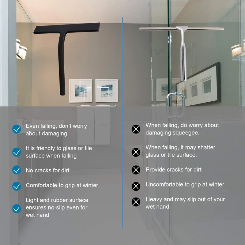 Silicone Squeegee Streak Free  - Glass Cleaner Streak avis et prix