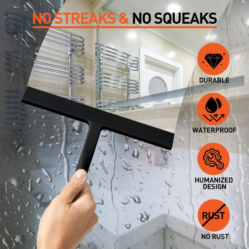 Silicone Squeegee Streak Free  - Glass Cleaner Streak avis et prix