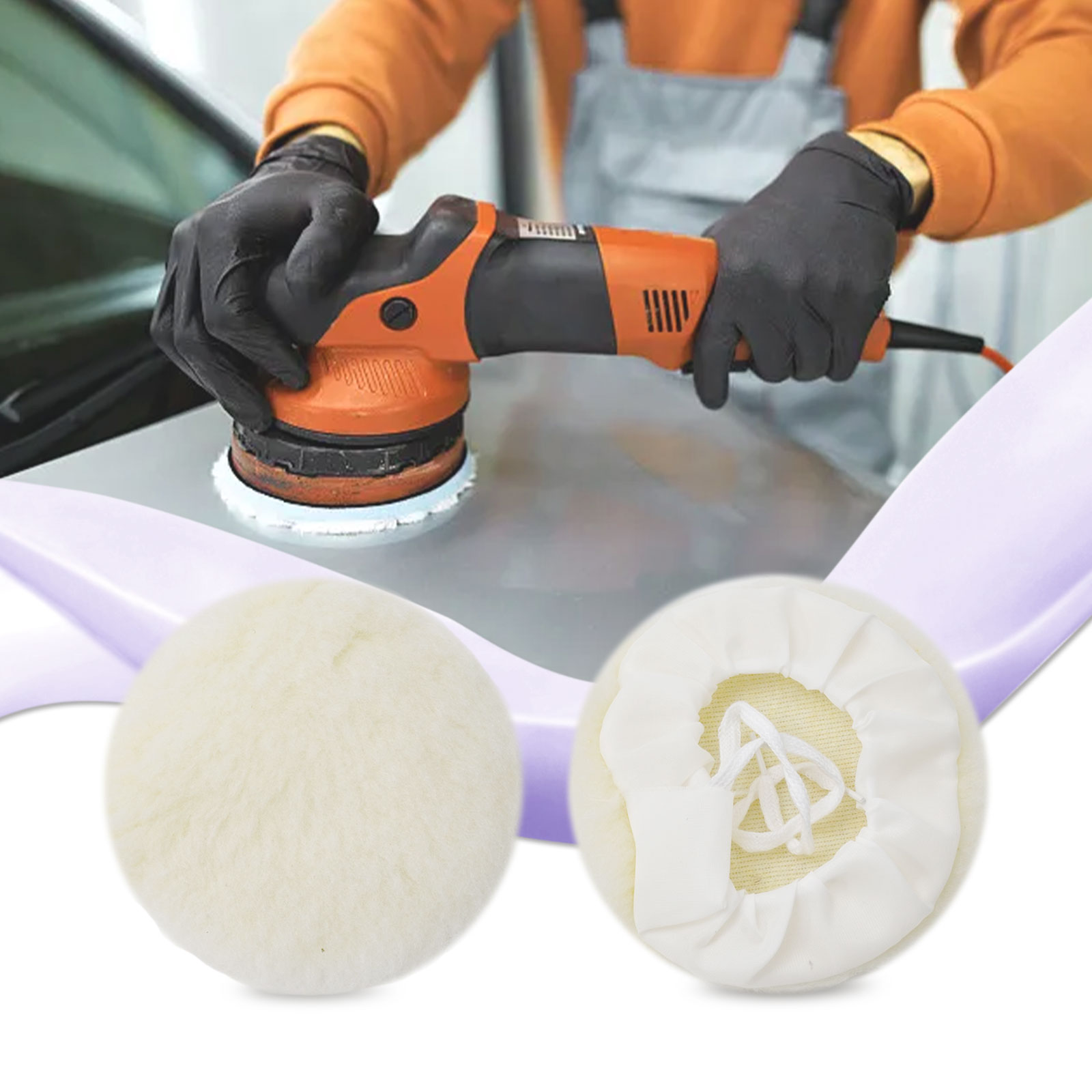 Set Buffing Pads 125mm Buffer  - Polish Pad Set Buffer avis et prix