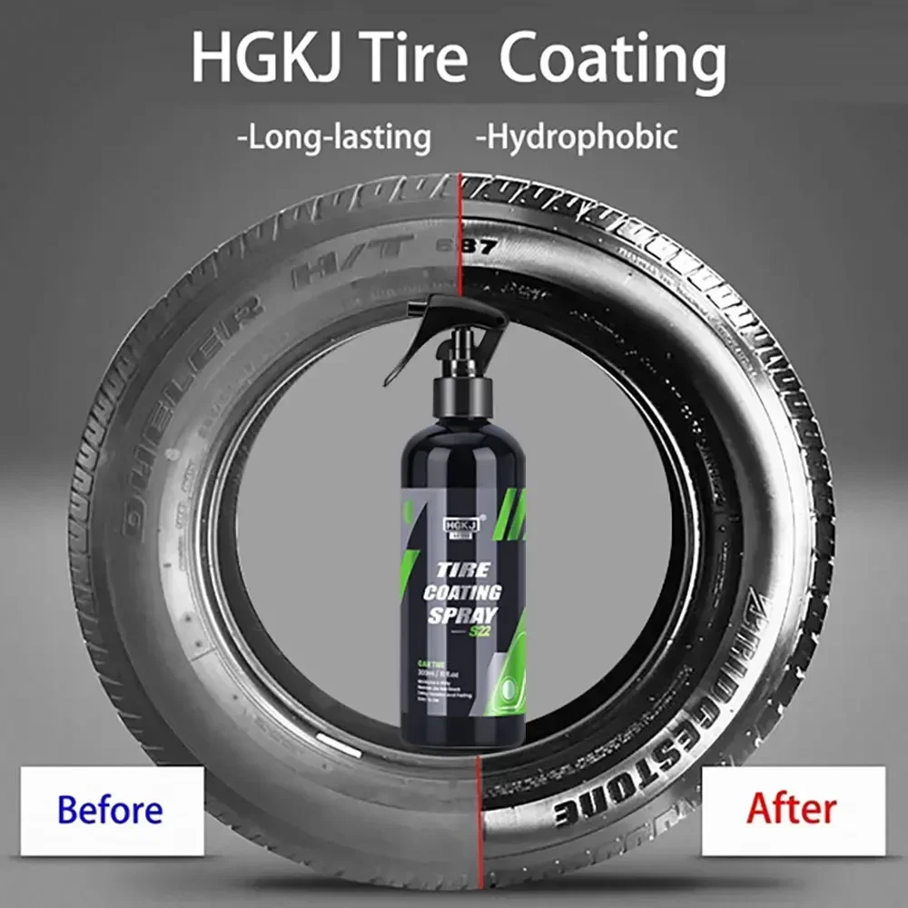 HGKJ S22 Car Tire Gloss Spray, - Tire Shine Spray Sealant avis et prix