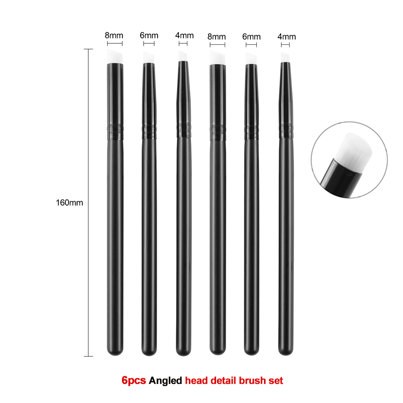 3Pcs/set Flat /angled Detailed - Detailing Brush Set avis et prix