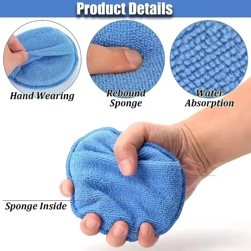 10/1Pcs 5-inches Microfiber Wa - Wax Applicator Pad avis et prix