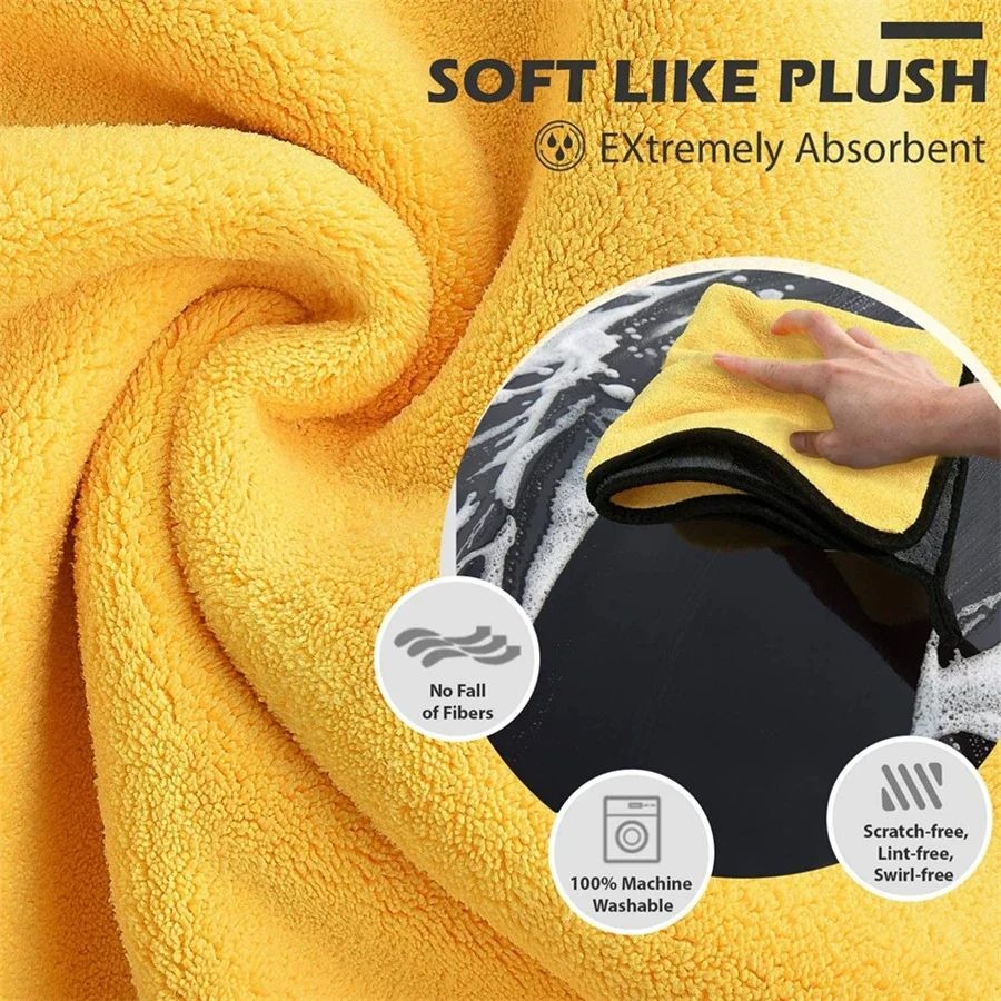 1/5/10Pcs Microfiber Car Wash  - Microfiber Towel Detailing avis et prix