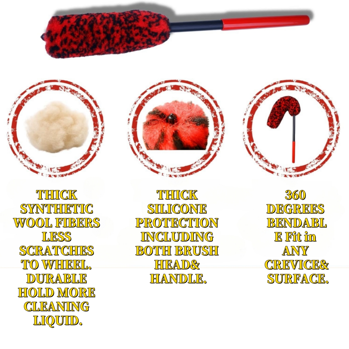 Auto Tire Wheel Detailing Brus - Interior Detailing Kit avis et prix
